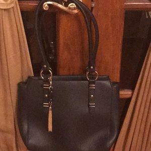 Navy Blue and Gold purse
